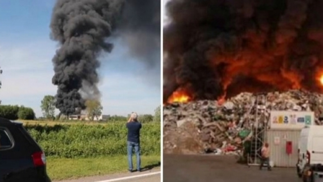 Incendio a Mortara, Pavia: pericolo diossina.