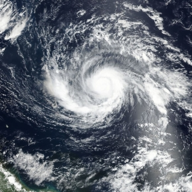 Satellite image of Hurricane Irma : Image via Wikipedia