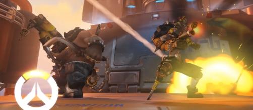 The new "Overwatch" comic "Wasted Land" features the two Australian villains Roadhog and Junkrat (via YouTube/PlayOverwatch)