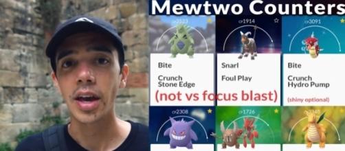 YouTube channel Trainer Tips on possible Mewtwo counters - YouTube/Trainer Tips