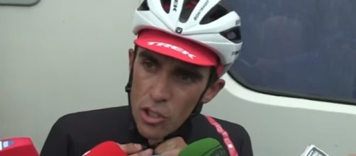 Alberto Contador, grande protagonista della tappa di Los Machucos