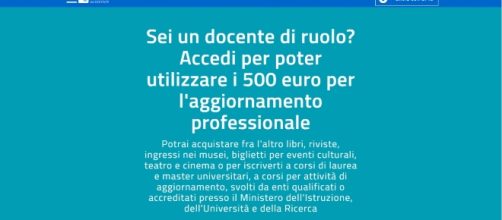 Il Bonus di 500 euro rivolto agli insegnanti delle scuole di ogni ordine e grado