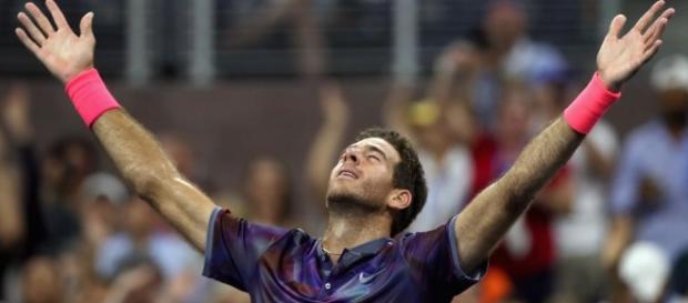 Après un match intense, Juan Martin Del Potro savoure sa qualification en demi-finale de l'US Open (Crédit photo : AFP) Après un match intense, Juan Martin Del Potro savoure sa qualification en demi-finale de l'US Open (Crédit photo : AFP)