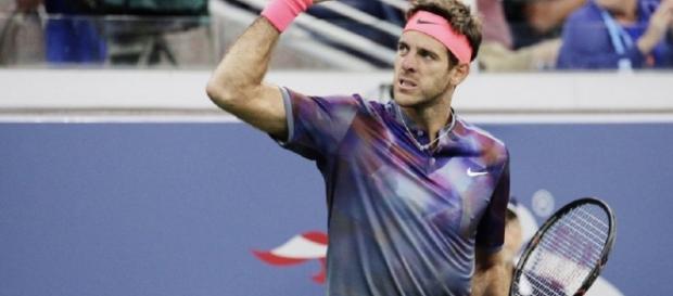 Juan Martín Del Potro festejando Juan Martín Del Potro festejando