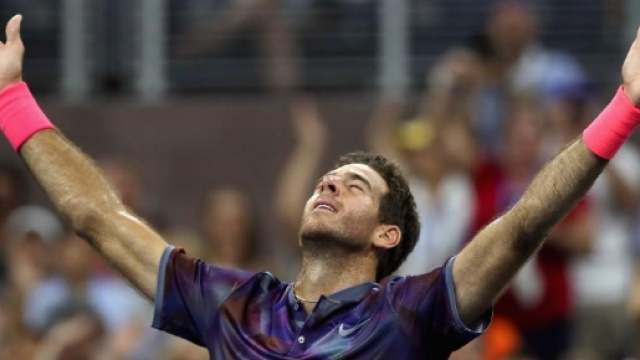 Après un match intense, Juan Martin Del Potro savoure sa qualification en demi-finale de l'US Open (Crédit photo : AFP)