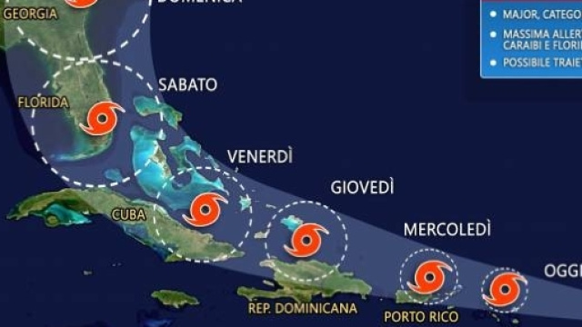 L'uragano Irma è atteso, durante questo fine settimana, in Florida dove potrebbe provocare vittime e danni immensi
