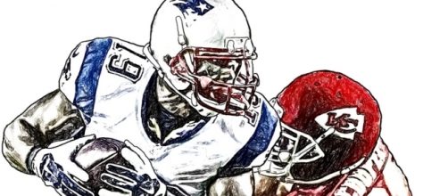 New England Patriots' Brandon LaFell - Kansas City Chiefs Marcus Cooper [Image by Jack Kurzenknabe|Flickr| Cropped | Public Domain Mark 1.0 ]