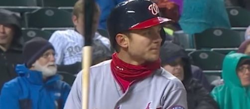 Trea Turner helped put the Washington Nationals ahead of the Phillies in the sixth inning of a 4-3 win on Thursday. [Image via MLB/YouTube]