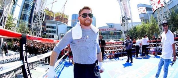 Canelo Alvarez/ photo by @BoxingNewsED via Twitter Canelo Alvarez/ photo by @BoxingNewsED via Twitter