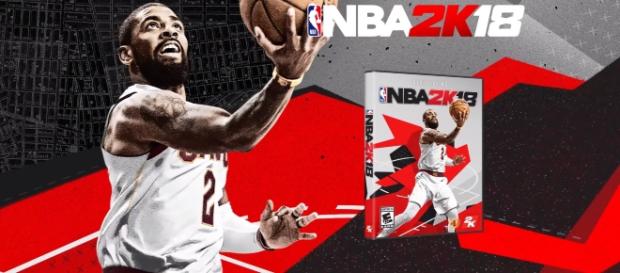 The first 'NBA 2K18' Box art featuring Kyrie Irving (NBA 2K/ YouTube) The first 'NBA 2K18' Box art featuring Kyrie Irving (NBA 2K/ YouTube)
