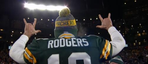 Aaron Rodgers and the Packers host Seattle on Sunday. [Image via NFL/YouTube]