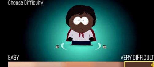 Level of difficulty gets harder as skin tone gets darker in "South Park: Fractured But Whole" - via YouTube/Shirrako