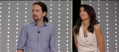 Pablo Iglesias y Ana Pastor en la televisión