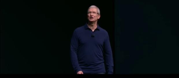 Apple CEO Tim Cook at the Apple 7 event in 2016. (via Engadget/Youtube) Apple CEO Tim Cook at the Apple 7 event in 2016. (via Engadget/Youtube)