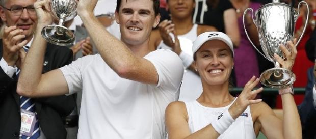 Après Wimbledon, le paire Hingis-Murray remporte l'US Open/ Skysports.com Après Wimbledon, le paire Hingis-Murray remporte l'US Open/ Skysports.com
