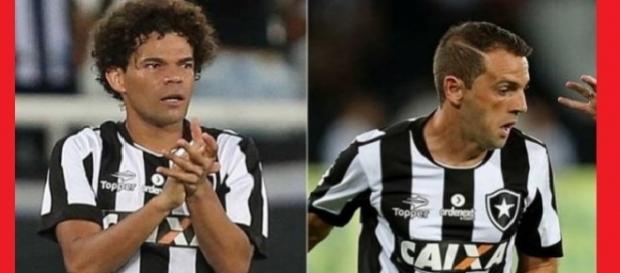 Camilo e Montillo: ex-jogadores do Botafogo Camilo e Montillo: ex-jogadores do Botafogo