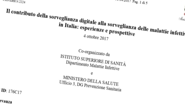 Il contributo della sorveglianza digitale alla sorveglianza delle malattie infettive in Italia: esperienze e prospettive