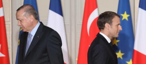 La rencontre des deux chefs d'Etat Turc et Français // AFP