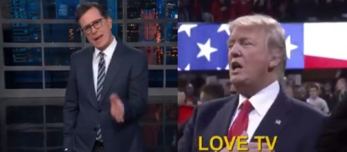 Stephen Colbert, Donald Trump, via Twitter