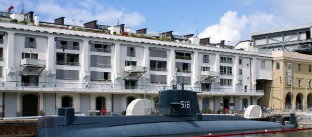 La darsena fuori dal Galata di Genova col Nazario Sauro La darsena fuori dal Galata di Genova col Nazario Sauro