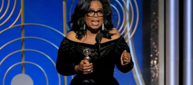 Oprah Winfrey en su discurso en los Globos de Oro Oprah Winfrey en su discurso en los Globos de Oro