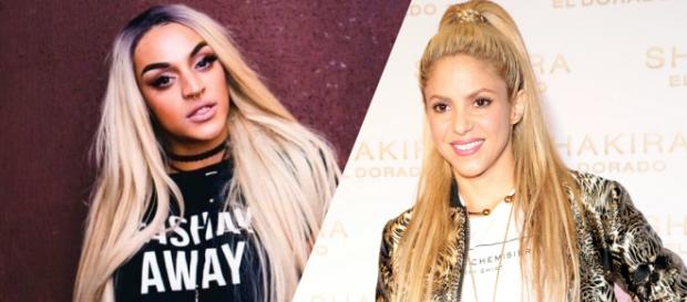 As artistas Pabllo Vittar e Shakira As artistas Pabllo Vittar e Shakira