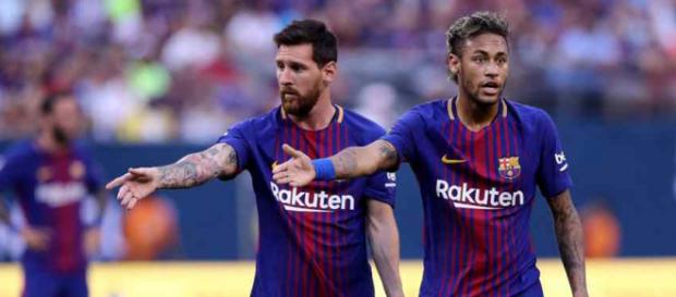 Leo Messi e Neymar jogaram juntos no Barça Leo Messi e Neymar jogaram juntos no Barça