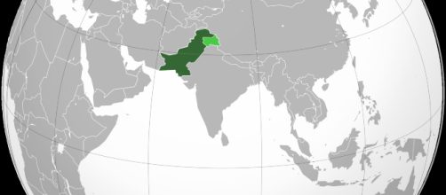 Image of Pakistan, in dark green, and Pakistan's claimed but uncontrolled territory, in dark green. - [Wikimedia Commons]