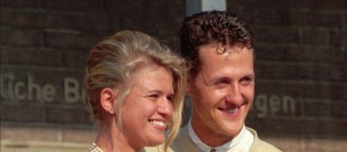 Il grande Schumi e Corinnna nel giorno del loro matrimonio