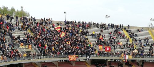 Una foto della Curva Nord durante il match.