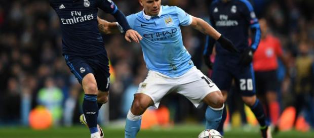 Manchester City y Real Madrid en juego. Manchester City y Real Madrid en juego.