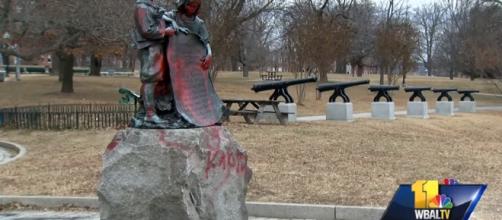 Video: Star-Spangled Banner ​children's statue defaced in Patterson Park -- WBAL-TV 11 Baltimore YouTube Caption