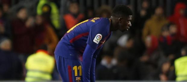 Dembéle en el último partido se lesiona de nuevo. Dembéle en el último partido se lesiona de nuevo.