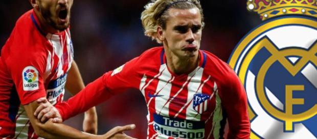 Griezmann celebrando un gol anotado en Liga Griezmann celebrando un gol anotado en Liga