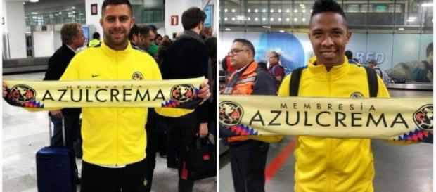 Los nuevo refuerzos del Club América, Jérémy Ménez y Andrés Ibargüen. Los nuevo refuerzos del Club América, Jérémy Ménez y Andrés Ibargüen.