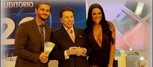 Marcos Harter, Silvio Santos e Monique Amin (Reprodução/Instagram) Marcos Harter, Silvio Santos e Monique Amin (Reprodução/Instagram)