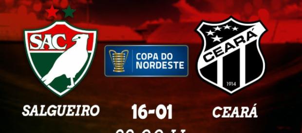 Salgueiro x Ceará pela Copa do Nordeste hoje Salgueiro x Ceará pela Copa do Nordeste hoje