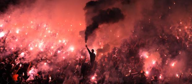 Torcedores do Corinthians fazendo festa Torcedores do Corinthians fazendo festa