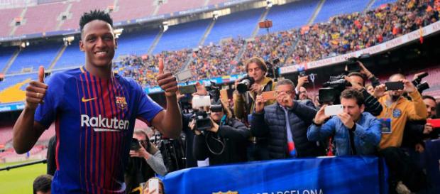 El secreto de Yerri Mina que causa furor en el vestuario balugrana El secreto de Yerri Mina que causa furor en el vestuario balugrana