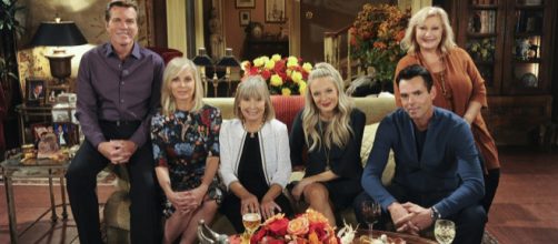 Pictured: Peter Bergman, Eileen Davidson, Marla Adams, Melissa Ordway, Jason Thompson, and Beth Maitland [Image via CBS, used with license]
