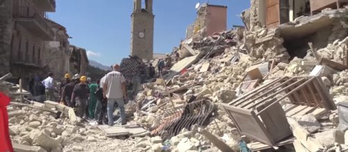Terremoto Centro Italia, ad Amatrice.