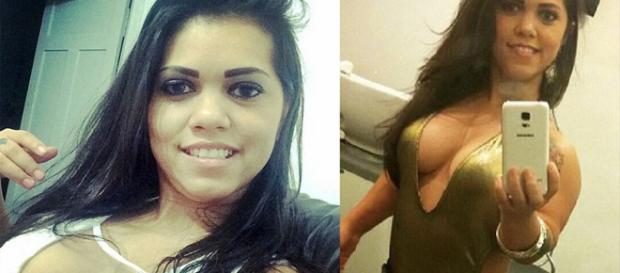 Ela está impressionando com sua beleza Ela está impressionando com sua beleza