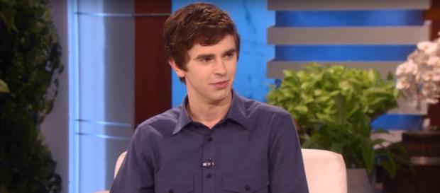 Freddie Highmore opted to give Ellen Degeneres a sample of fluent Arabic on his visit this week. Image cap EllenTV/YouTube Freddie Highmore opted to give Ellen Degeneres a sample of fluent Arabic on his visit this week. Image cap EllenTV/YouTube