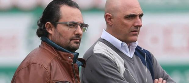 Alexandre Mattos e Maurício Galiotte conversam na Academia de Futebol Alexandre Mattos e Maurício Galiotte conversam na Academia de Futebol