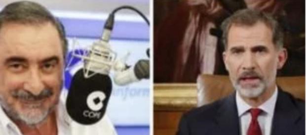 Carlos Herrera y el rey Felipe VI Carlos Herrera y el rey Felipe VI