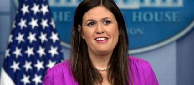 Sarah Sanders agradece a Trump por su trabajo. - washingtonexaminer.com Sarah Sanders agradece a Trump por su trabajo. - washingtonexaminer.com