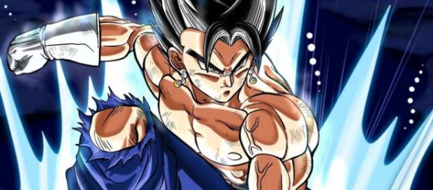 Vegeta Ultra Instinto en el final de Dragon Ball Super. Vegeta Ultra Instinto en el final de Dragon Ball Super.