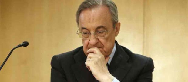Florentino Perez disgustado por el invierno Florentino Perez disgustado por el invierno