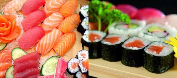 Un esempio di sushi in tutte le sue varianti Un esempio di sushi in tutte le sue varianti
