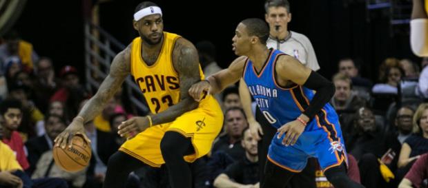 LeBron congratulates Westbrook - (Image Credit: NBA/YouTube screencap) LeBron congratulates Westbrook - (Image Credit: NBA/YouTube screencap)